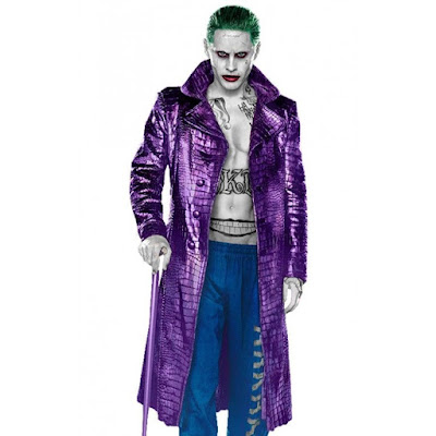 Jared Leto Suicide Squad Joker Crocodile Purple Coat