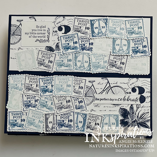 Postage Due Monochrome Birthday Card (inside 1) | Nature's INKspirations by Angie McKenzie