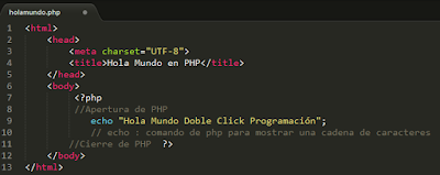 Hola Mundo en PHP