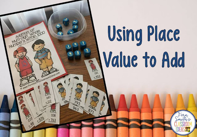 Tips, Tricks, Lesson Plans, Centers, Task Cards, Color By Numbers and Resources to Teach Using Place Value to Add to Your Class.