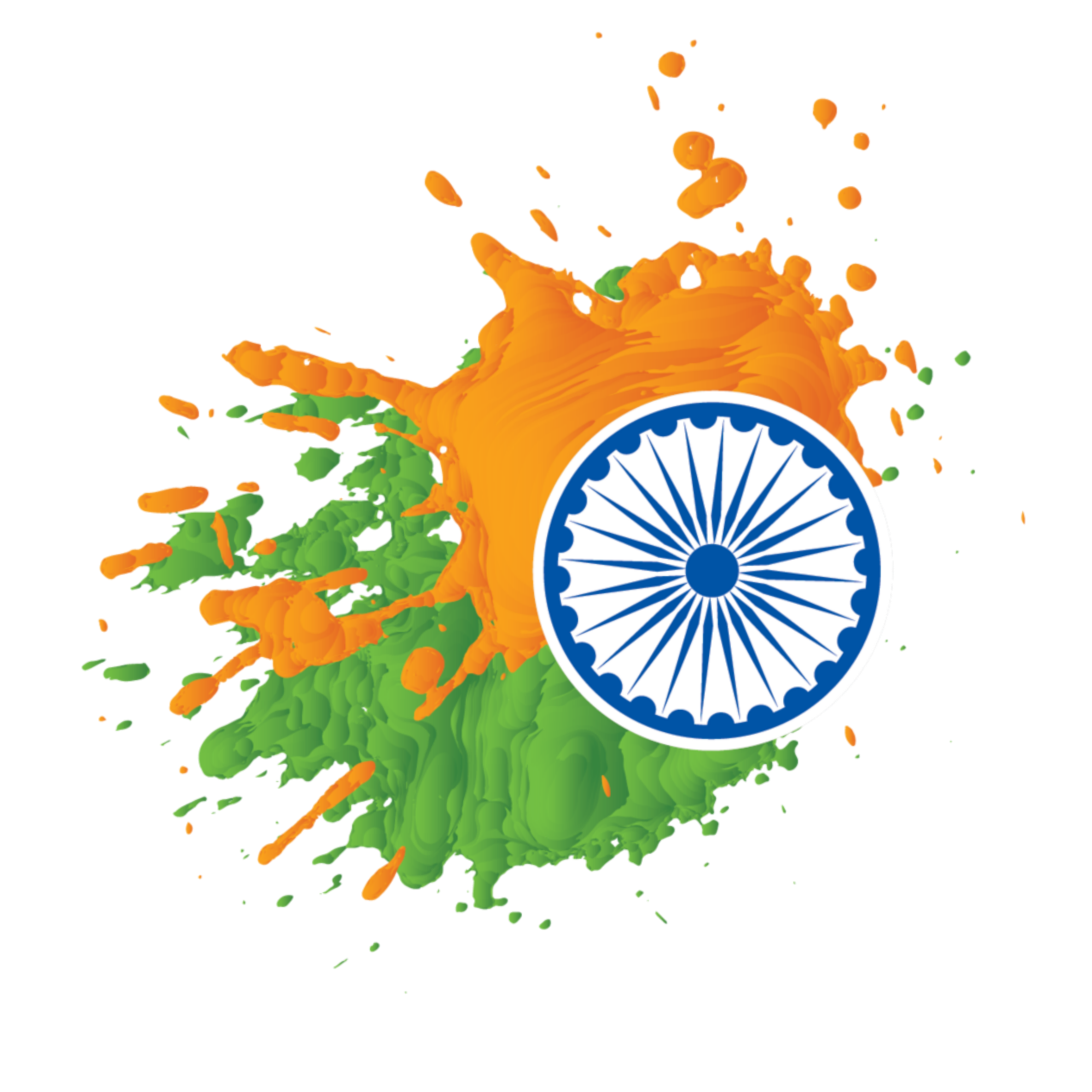 Indian flag png transparent vector