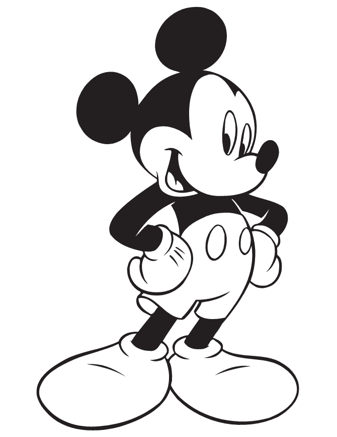 Download Coloring Pages: Mickey Mouse Coloring Pages Free and Printable