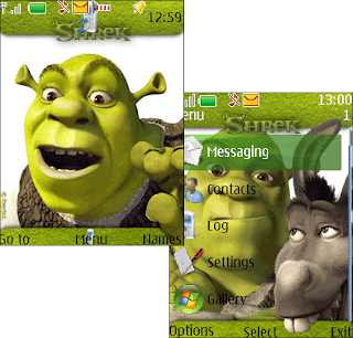 Théme Shrek 3 pour téléphone Java