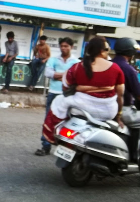 obese woman in sari