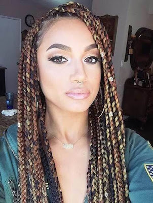37 Unique Triangle Box Braids Hairstyles 2019 Funky For Black Women