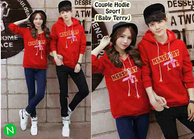 Jual Baju/Kaos Couple Couple Hoodie Sport - 12523