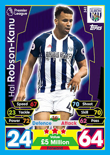 Topps Match Attax 2017-2018 West Bromwich Albion Set