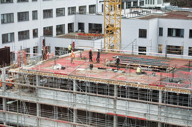 Baustelle Erweiterung AUFBAU HAUS durch den Neubau Prinzenstraße 84, 10969 Berlin, Moritzplatz, Oranienstraße, 17.03.2014