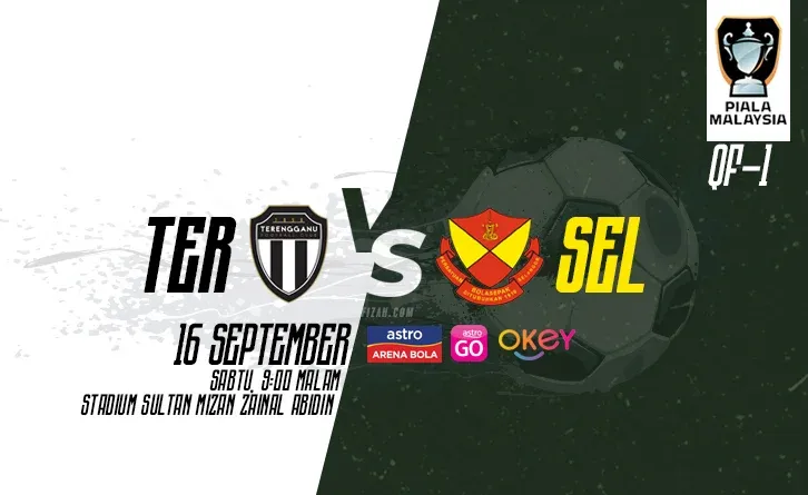 Siaran Langsung Live Streaming Terengganu vs Selangor Piala Malaysia 2023 (QF-1)