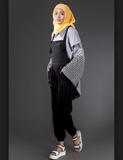 Cara Padu Padan Model Baju Overall Muslim Dan Jumpsuit Gaya Kekinian