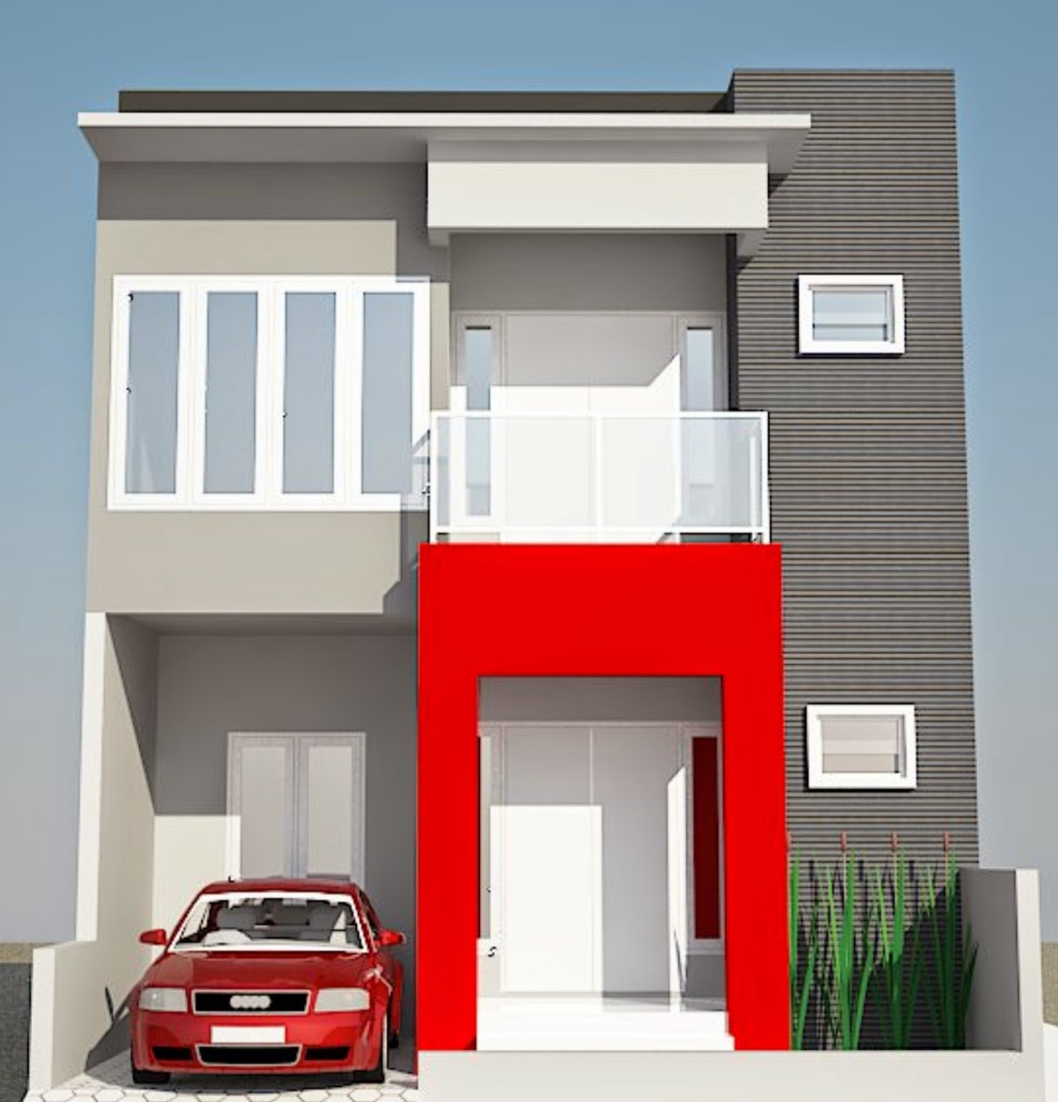 67 Design Cat  Rumah  Minimalis  Warna Merah Desain Rumah  