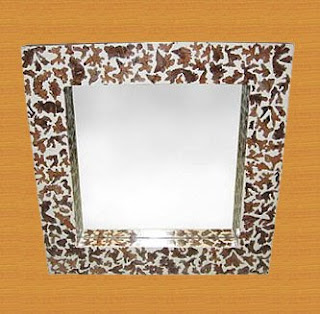 Paper recycling decorative mirror