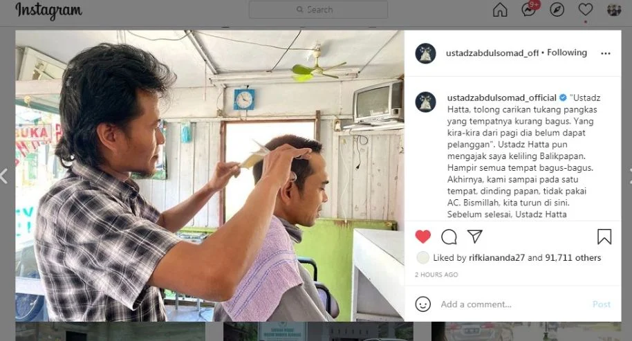 UAS Nyari Tukang Pangkas Rambut yang Tempatnya Kurang Bagus: Dari Pagi Belum Dapat Pelanggan