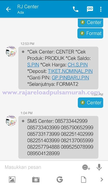 Fitur Transaksi Pulsa Via BBM Raja Pulsa