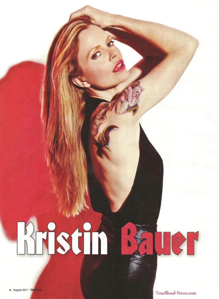 Kristin Bauer Pam de Beaufort True Blood Covers Tattoo Magazine