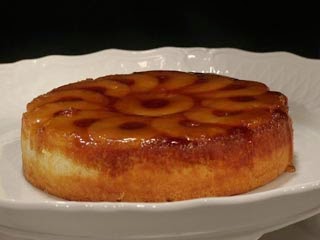 Pastel volteado de piña