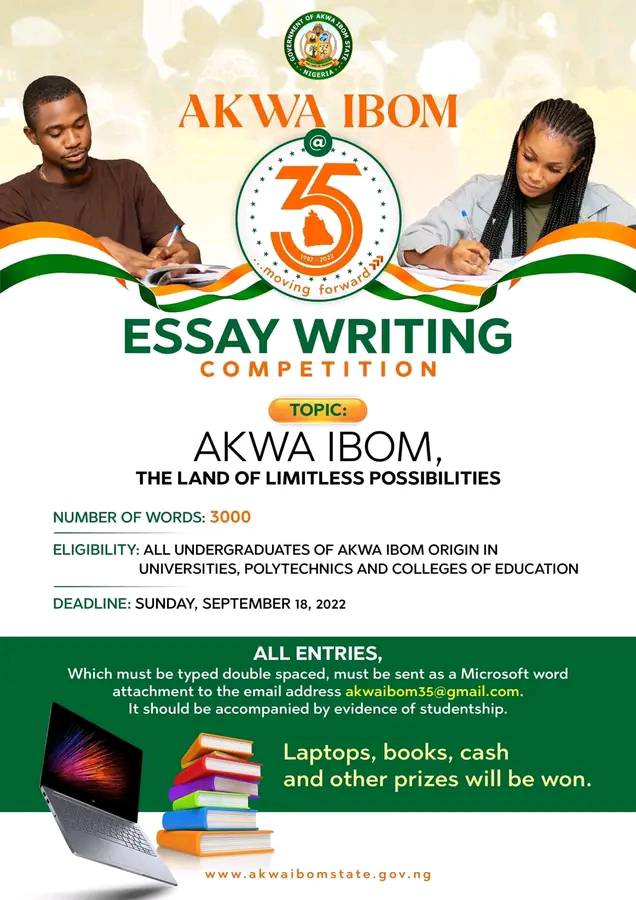 Akwa Ibom State Essay Writing Competition 2022 | Undergraduates