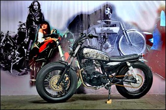 Modification Suzuki Thunder 250 brat style picture