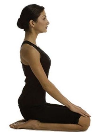 வஜ்ராசனம் - vajrasana.