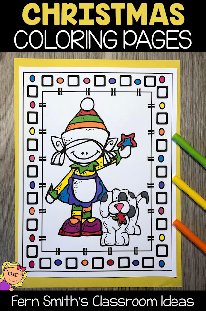 Click Here to Download These Christmas Coloring Pages and Christmas Craftitivity For Your Classroom Today!