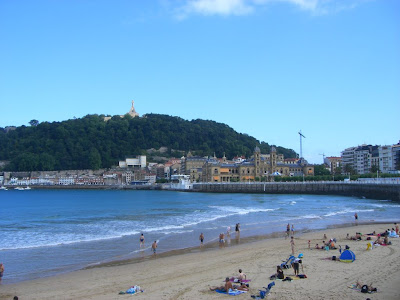 Beach of La Concha in San Sebastian