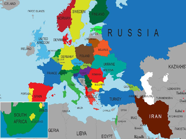 Map Of Europe All Countries 