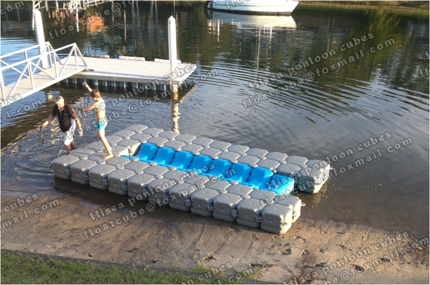 Jet ski pontoon cubes -plastic floating pontoon dock: Dry dock pontoon