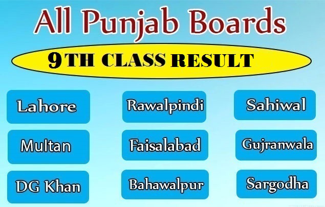 ALL PUNJAB BOARDS 9TH CLASS RESULT 2022