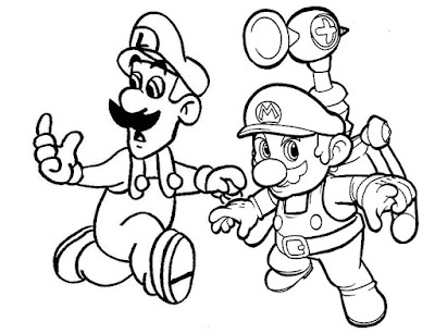 Desenhos do Super Mario para colorir