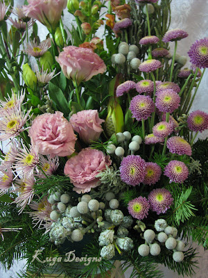 grey and pink wedding