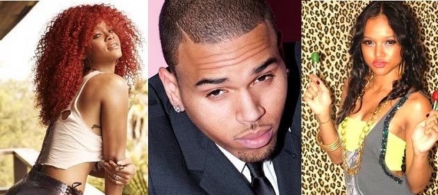 Chris brown and karrueche tran ran into rihanna at a club in la and things