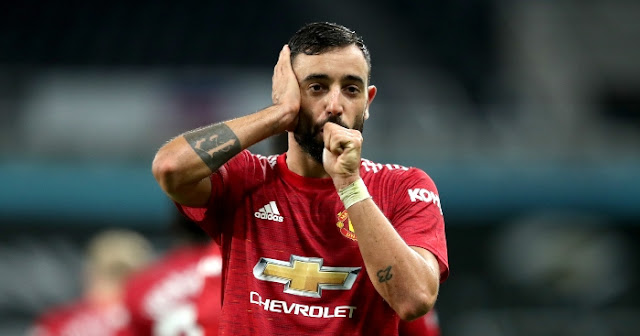 Man United midfielder Bruno Fernandes