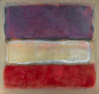 Untitled (Purple, White, and Red) (1953) by Mark Rothko