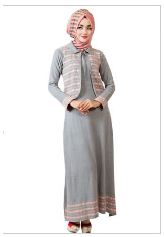  Gambar  Model Baju  Muslim Rajut  untuk Wanita