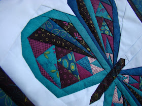 Paper pieced butterfly mini quilt