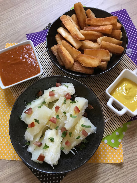 yuca hervida y yuca frita receta