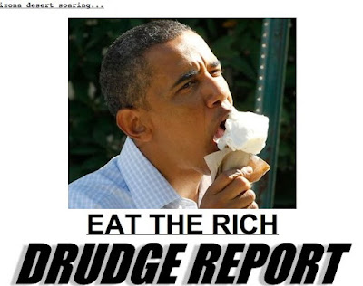 Drudge Report on Obama Foodorama  Obama Eating Ice Cream On Drudge Report