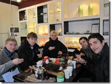 drinking tea