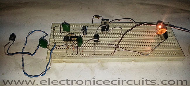 soft switch circuit diagram  | electronicecircuits.blogspot.com