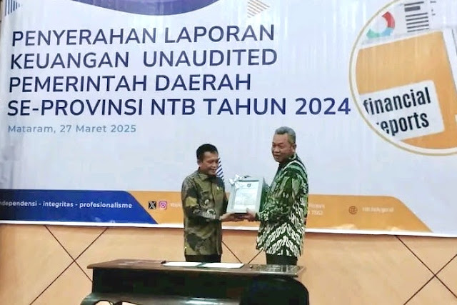 Bupati Pathul serahkan laporan keuangan Unaudited kepada BPK
