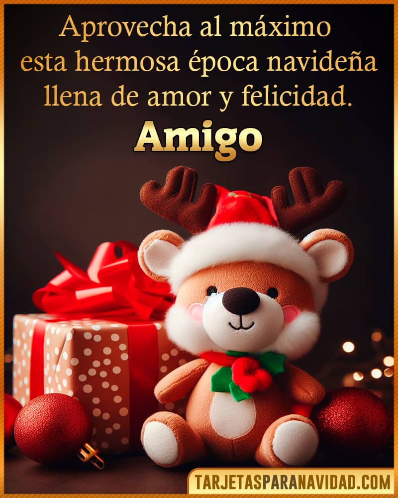 Frase para desear feliz navidad Amigo