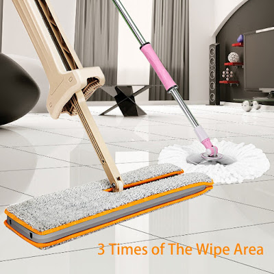 Double-Sided Flat Mop-Easy Self Wringing Floor Mop Cleaning Tool