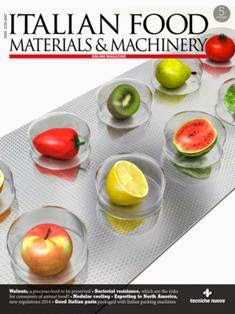 Italian Food Materials & Machinery [Epoca 2] 2014-05 - November 2014 | ISSN 2239-6047 | TRUE PDF | Quadrimestrale | Professionisti | Tecnologia | Packaging
Italian Food Materials & Machinery is the new bimonthly international magazine in English language that helps the italian producer of technologies for the food sector who wants to export their products overseas. The magazine is conceived to guarantee a continuous update of the technologies, from transformation to packaging of food products through all the productive spinneret: liquids (oli, wine, alcoholics, soft drinks, juices), solid food (fruit and vegetables, meat and sausages, preserves, salted products, sweet products), milk and derivatives. Italian Food Materials & Machinery è la nuova rivista trimestrale internazionale in lingua inglese che aiuta i produttori italiani di tecnologie per il settore alimentare che vogliono esportare i loro prodotti all’estero. La rivista è ideata per garantire un continuo aggiornamento sulle tecnologie dalla trasformazione al confezionamento dei prodotti alimentari lungo tutta la filiera produttiva: alimenti solidi (ortofrutta, carni e insaccati, conserve, prodotti salati, prodotti dolci) liquidi (olio, vino, alcolici, soft drink, succhi di frutta) e latte e derivati. Ogni numero vengono intervistati gli specialisti e i protagonisti del settore: le aziende produttrici, la grande distribuzione, gli esperti di diritto alimentare, i centri di ricerca e sviluppo. Sono garantiti continui aggiornamenti sulle novità in fatto di macchine, materiali, processi, senza dimenticare gli andamenti del mercato, la ricerca, le tecnologie. All’interno della rivista è presente anche una sezione specifica dedicata al mondo del packaging, analizzato in tutte le sue sfaccettature: il design, il mercato, la ricerca universitaria, le novità tecnologiche.