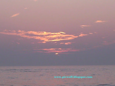 Sun in the beach of Cox's Bazar,Bangladesh