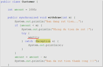 Hoạt động của wait() và notify() trong lập trình java