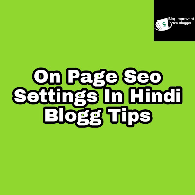 on pages seo settings