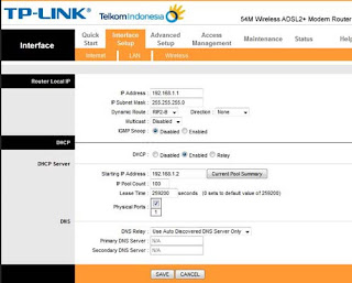 Cara setting modem speedy TP Link