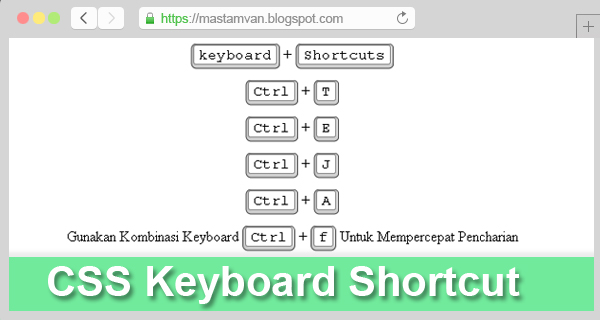 CSS Keyboard Shortcut