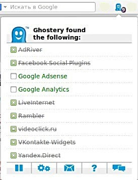 Ghostery - расширение для браузеров защита информации