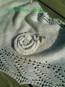 Lace Stricktuch Details